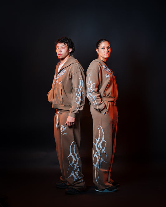 Decade Zip-up Mocha Brown